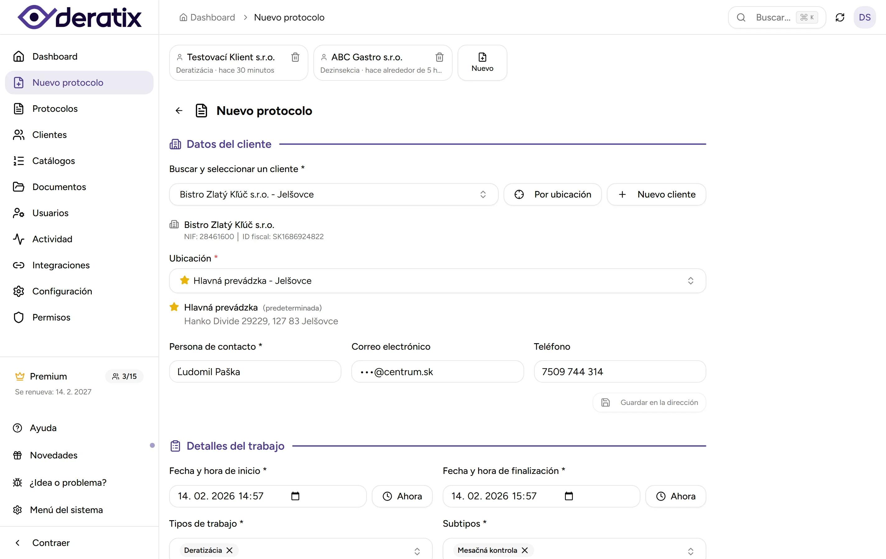 Protocolo digital - desktop