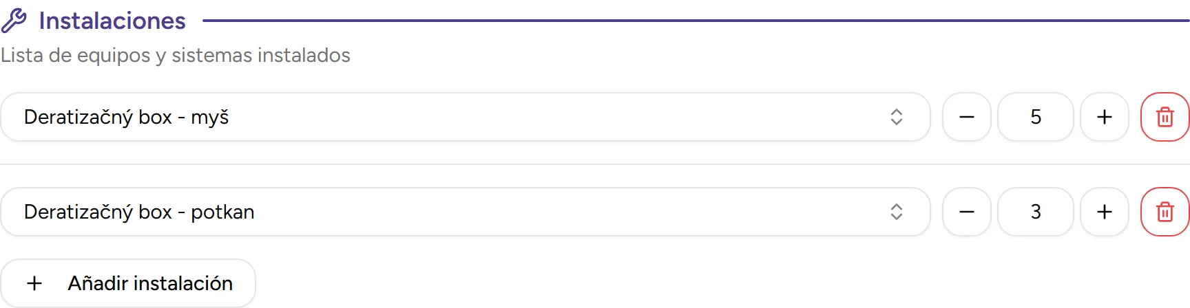 Seguimiento de instalaciones - desktop