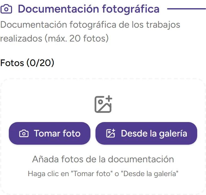 Documentación fotográfica - mobile