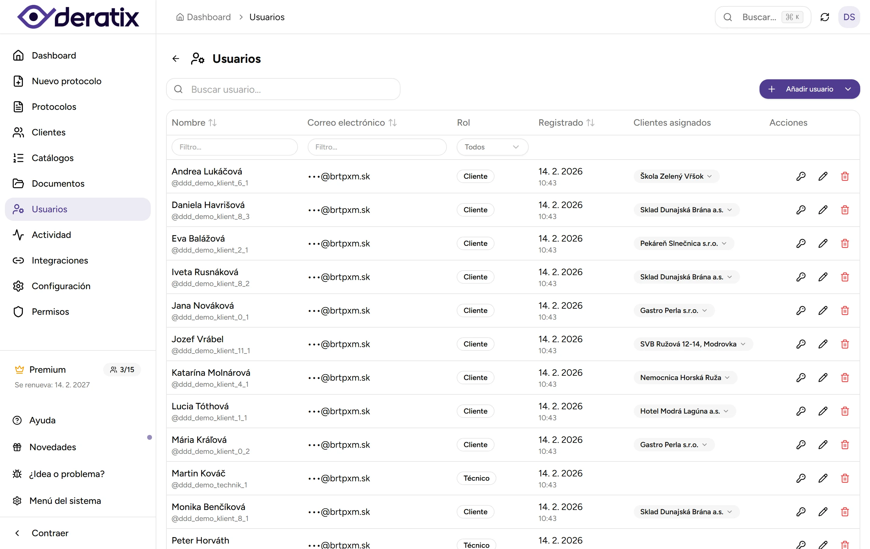 Gestión de equipo - desktop